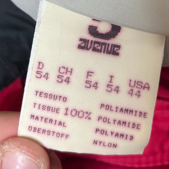 Vtg 5th Avenue One Piece Ski Suit Snowsuit 80s Womens sz 44 Made in Italy Purple - Picture 7 of 14